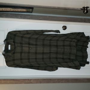 Time and Tru XL (16-18) plaid shirt dress